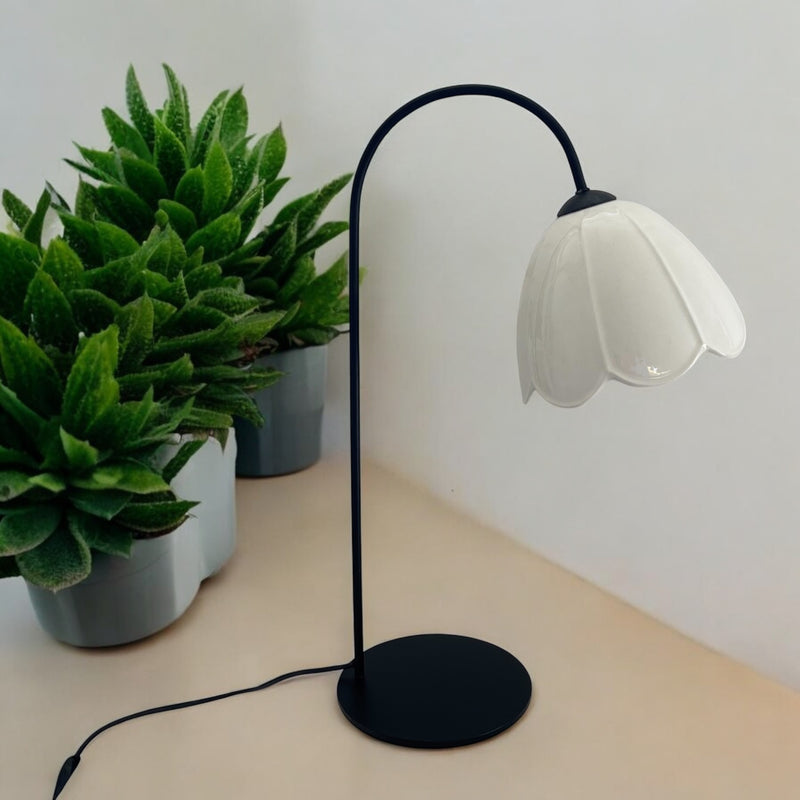 LÁMPARA TULIPA BLANCO