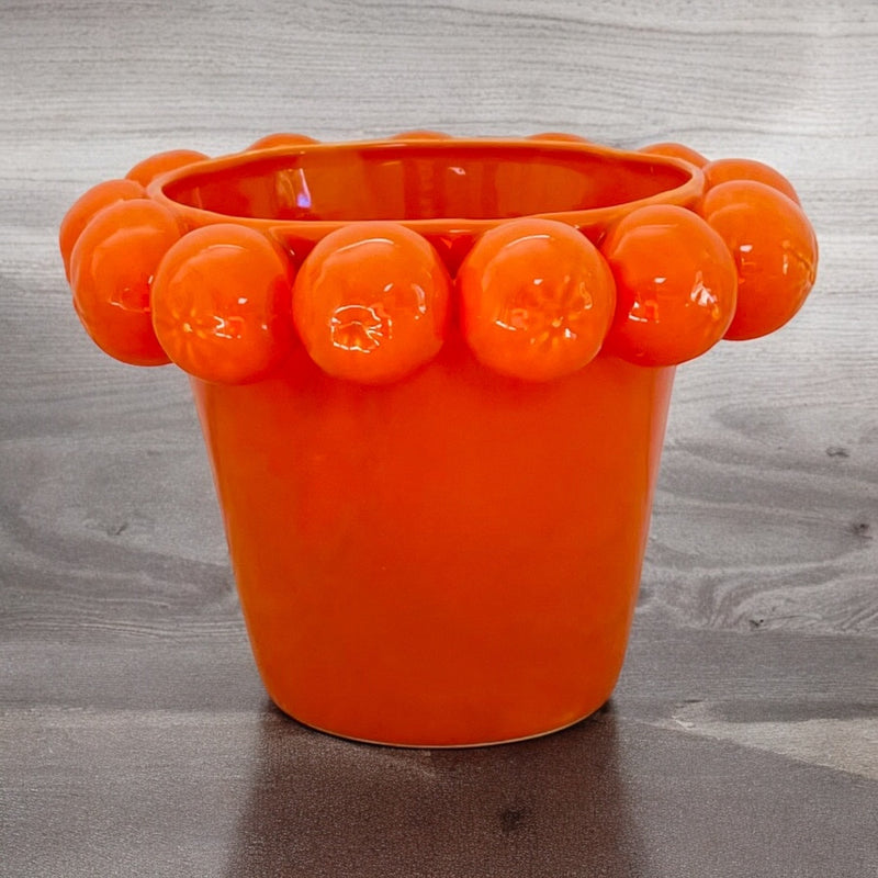 FLORERO CONICO MANDARINA