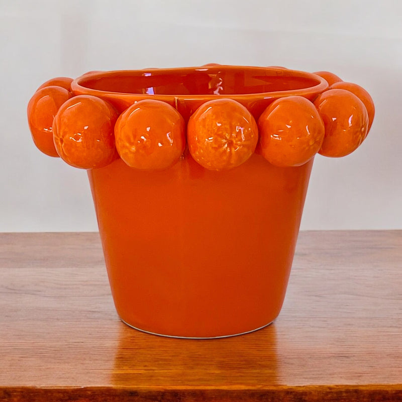 FLORERO CONICO MANDARINA
