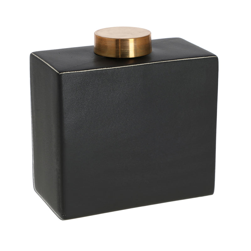 FRASCO RECTANGULAR 3 NEGRO MATE